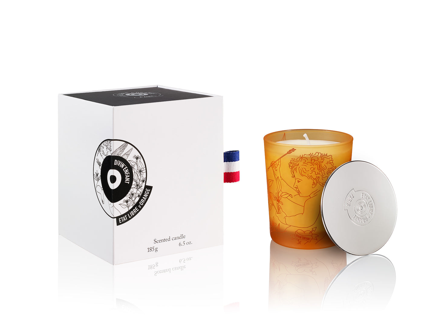 Divin Enfant - Scented candle - Closed box and candle